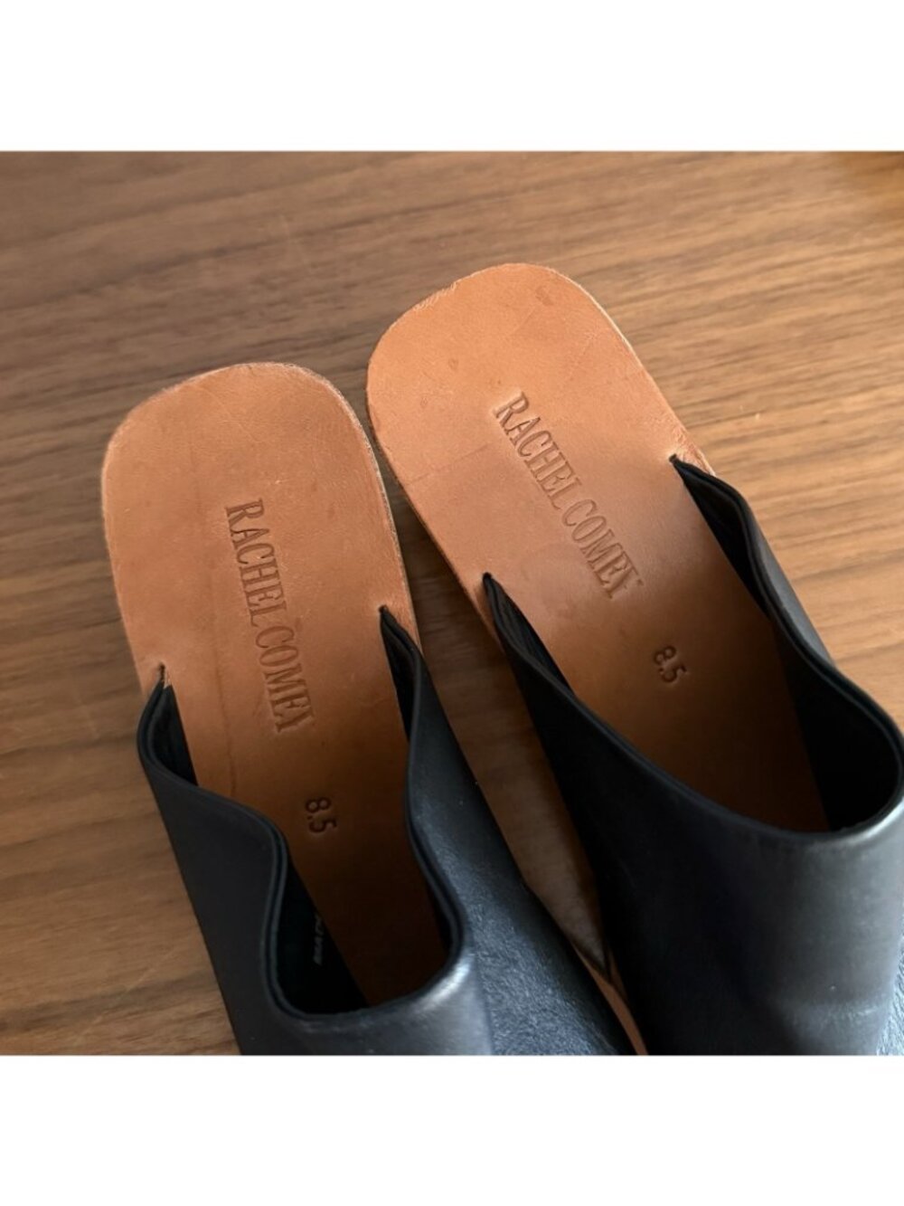 Rachel Comey Lyell Leather Wedge Slide Sandals - Picture 6 of 10